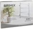 Полотенцесушитель Brimix электрический, КЛАССИК-ПРЯМОЙ, 4 перекладины, 530 х 400 х 75 мм, с сухим ТЭНом, 40 W, из нержавеющей стали, цвет ХРОМ. BK1094 4