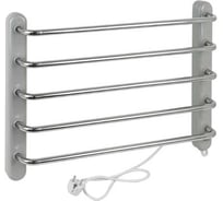 Полотенцесушитель Brimix электрический, КЛАССИК-ЭКОНОМ, 5 перекладин, 600 х 450 x 100 мм, с сухим ТЭНом, 60 W, из нержавеющей стали, цвет ХРОМ. BK115
