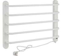 Полотенцесушитель Brimix электрический, КЛАССИК-ЭКОНОМ, 5 перекладин, 600 х 450 x 100 мм, с сухим ТЭНом, 90 W, из нержавеющей стали, цвет БЕЛЫЙ. BK115W