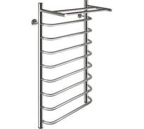 Полотенцесушитель СКОБА с ПОЛКОЙ Санакс 500х1000 мм, труба - 1 x 2 мм, нержавеющая сталь, полированная ксп50100