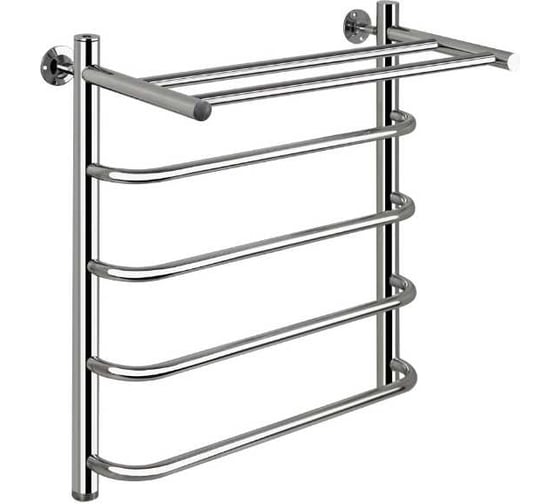 Полотенцесушитель САНАКС СКОБА с ПОЛКОЙ, 500х600 мм, труба - 1 x 2 мм, нержавеющая сталь, полированная ксп5060 1