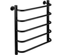 Полотенцесушитель Санакс СКОБА 500х600 мм, труба - 1 x 2 мм, нержавеющая сталь, цвет ЧЕРНЫЙ . кс5060ч