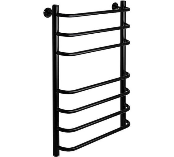 Полотенцесушитель СКОБА Санакс 500х800 мм, труба - 1 x 2 мм, нержавеющая сталь, цвет ЧЕРНЫЙ кс5080ч 1