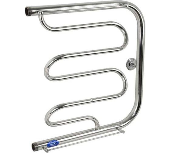 Полотенцесушитель ФОКСТРОТ-ЛИАНА с ПОЛКОЙ Санакс 500х500 мм, труба - 1 x 2 мм, нержавеющая сталь, полированная фл5050 1