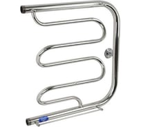 Полотенцесушитель ФОКСТРОТ-ЛИАНА с ПОЛКОЙ Санакс 500х600 мм, труба - 1 x 2 мм, нержавеющая сталь, полированная фл5060