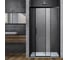 Душевая дверь VINCEA Soft 1300, черный, стекло прозрачное VDS-3SO130CLB 1