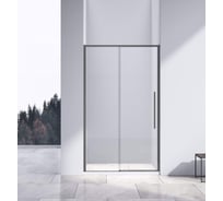 Душевая дверь VINCEA Slim-N 1300, вороненая сталь, стекло прозрачное VDS-4SN130CLGM