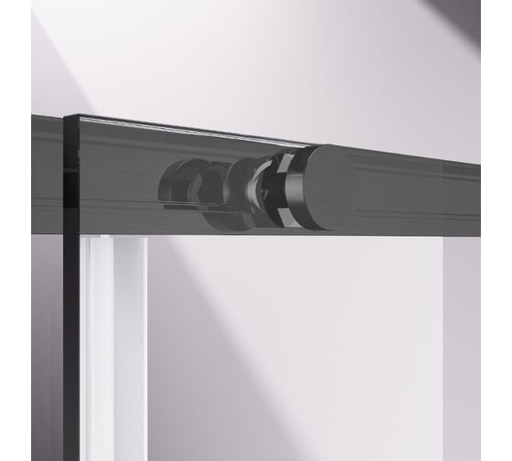 Душевая дверь VINCEA Slim-N 1100, вороненая сталь, стекло прозрачное VDS-4SN110CLGM