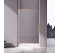 Душевая дверь VINCEA Slim-N 1400, брашированное золото, стекло прозрачное VDS-4SN140CLG