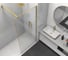 Душевая перегородка VINCEA Walk-In 900_2000, брашированное золото, стекло прозрачное VSW-1HS900CLG 2