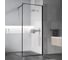 Душевая перегородка VINCEA Walk-In 700_2000, черный матовый, стекло рифленое VSW-1HP700FLB 2