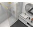 Душевая перегородка VINCEA Walk-In 1000_2000, брашированное золото, стекло прозрачное VSW-1HS100CLG 2