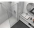 Душевая перегородка VINCEA Walk-In 800_2000, вороненая сталь, стекло прозрачное VSW-1HS800CLGM 2