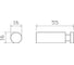 Крючок для ванной Wonzon & Woghand EASY, Брашированное золото WW-8105-2-BG 2