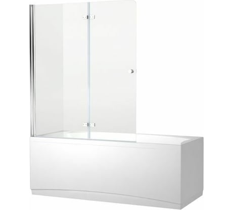 Шторка для ванны Aquanet Beta 4, 2 стекла, универсальная 1220х1400, 00196053