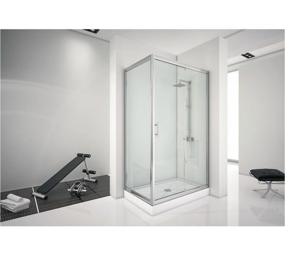 Душевой уголок Aquanet Alfa 800х1500х2000 мм, прозрачное, хром 00168419
