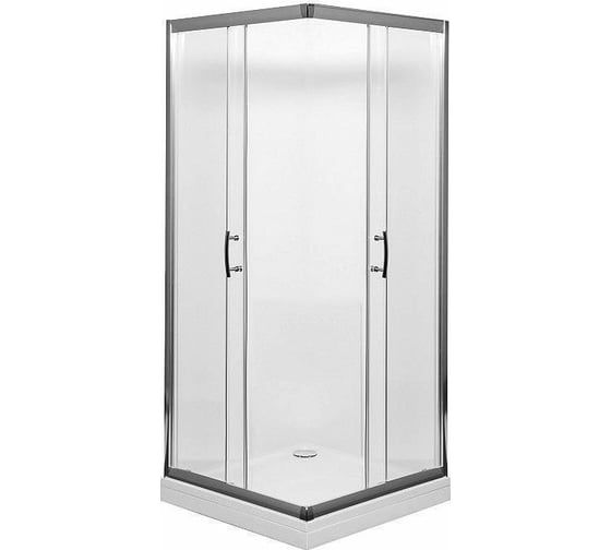 Душевая шторка Aquanet Alfa Cube 900х900х2000 мм, стекло прозрачное, хром 00168416