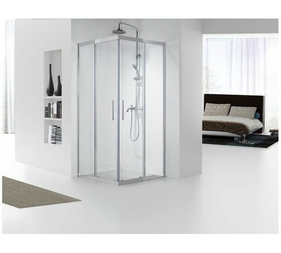 Душевая шторка Aquanet DELTA CUBE 900х900х2000 мм, стекло прозрачное 00183212