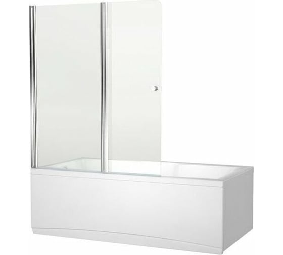 Шторка для ванны Aquanet Alfa 2 стекла универсальная 1220х1400 00196049