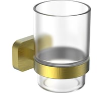 Стакан для зубных щеток Wonzon & Woghand с держателем GRAFFITY, Брашированное золото WW-9321-BG