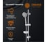 Душевой набор Orange ручной душ, шланг, штанга, хром lm37pr 5