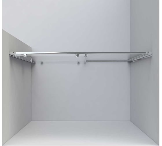 Душевая дверь VINCEA Garda, 1100, черный, стекло прозрачное VDS-1G110CLB