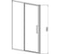 Душевая дверь VINCEA Slim 8 мм, хром, стекло прозрачное VDP-4SL120CL 4