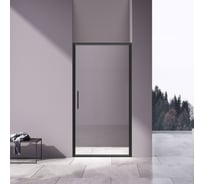 Душевая дверь VINCEA Slim 8 мм черный, стекло прозрачное VDP-4SL100CLB