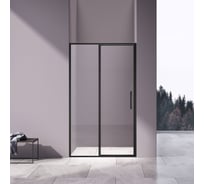 Душевая дверь VINCEA Slim 8 мм, черный, стекло прозрачное VDP-4SL120CLB