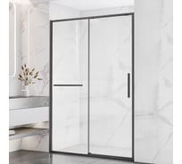 Душевая дверь VINCEA Slim Soft, 1300, вороненая сталь, стекло прозрачное VDS-1SS130CLGM