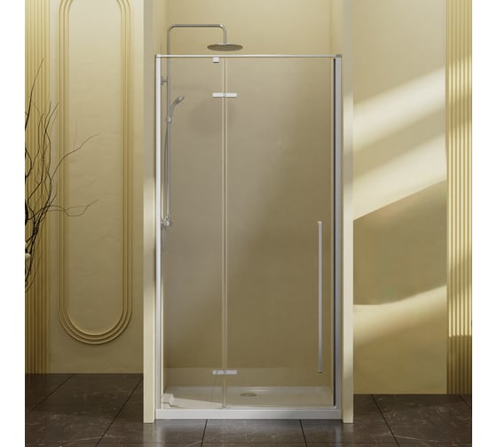 Душевая дверь VINCEA Slim-N, 1000, хром, стекло прозрачное VDPH-5SN100CL 1