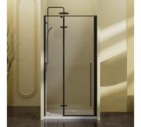 Душевая дверь VINCEA Slim-N 1000, черный, стекло прозрачное VDPH-5SN100CLB