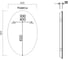 Душевая дверь VINCEA Slim-N 1000, черный, стекло прозрачное VDPH-5SN100CLB 8