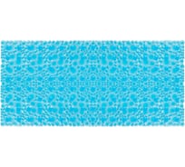 Коврик для ванной противоскользящий PRIMILA 88x40см Пузыри прозрачно-голубой ПВХ присоски, 700365