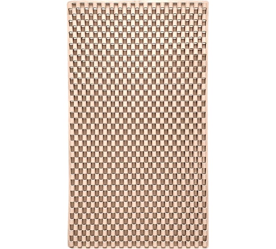 Коврик для ванной противоскользящий PRIMILA 66x36см Мозаика бежевый, ТПЭ, присоски, 700387 1