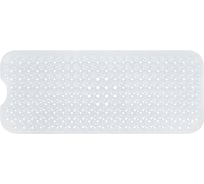 Коврик для ванной противоскользящий PRIMILA 100x40см Полусферы прозрачный, ПВХ, присоски, 700376