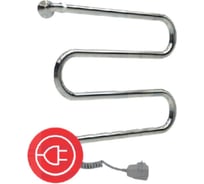 Полотенцесушитель Электрический ТЕРМОДИЗАЙН нержавеющая сталь, М (с полкой) (AISI 304) H=500, W=600 ТЕРМО ДИЗАИН TDMP003E