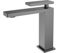 Смеситель для раковины VINCEA Dice однорычажный, вороненая сталь VBF-2DS1GM