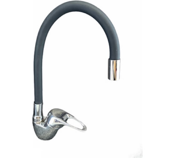 Смеситель для кухни GRIALE с гибким изливом одноручковый черный DK-4703O-767 1