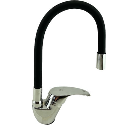 Смеситель для кухни GRIALE с гибким изливом одноручковый черный DK-4703B-767 1