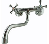 Смеситель для кухни(мойки) двухвентильный настенный GRIALE DK-2804