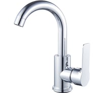 Смеситель для умывальника ARGOTECH PROFF поворотный излив, J-обр., d-35 нерж. сталь хpом, 44440