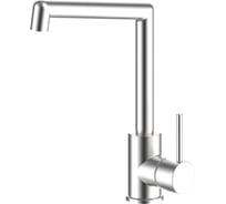 Смеситель для кухни ARGOTECH JAVA Г-обр. излив, d-35 нерж. сталь, хpом, монтаж - гайка 44469