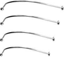 Карниз для ванной угловой GoGo 110х110 см, усиленный полукруг Дуга C0110