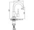 Смеситель для раковины Ledeme L1098B-3 2