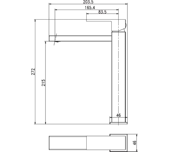 Смеситель Aquanet Blanco 00261817