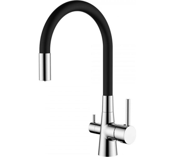 Смеситель для кухни Ledeme с гибким изливом L4955-2 1