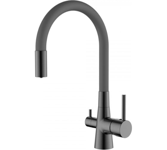 Смеситель для кухни Ledeme с гибким изливом L4955D-12 1
