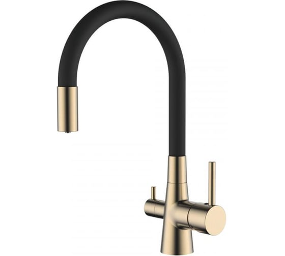 Смеситель для кухни Ledeme с гибким изливом L4955Y-2 1