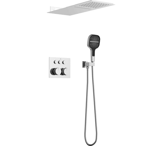 Душевой комплект встраиваемый VINCEA 3 режима, верх душ нерж.сталь, хром VSFW-401TCH 1